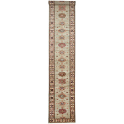 Tappeto Kazak Fine Pakistan 82x576 Verde Salvia