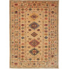 Tappeto Kazak Fine Pakistan 150x209 Beige Rosso