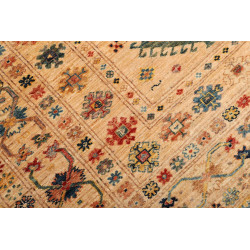 Tappeto Kazak Fine Pakistan 150x209 Beige Rosso