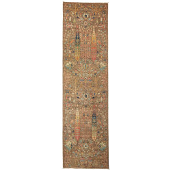 Rug Shahi Fine Pakistan 80x294 Earth Brown Blue