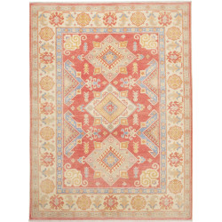 Tappeto Kazak Afghanistan 150x202 Rosso Terraco
