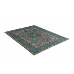 Tappeto Mamlouk Pakistan 133x174 Blu Ottanio Gr