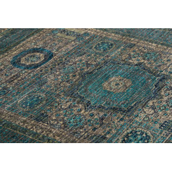 Tappeto Mamlouk Pakistan 133x174 Blu Ottanio Gr