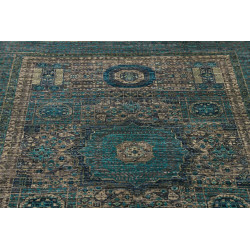 Tappeto Mamlouk Pakistan 133x174 Blu Ottanio Gr