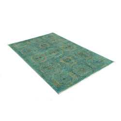Tappeto Mamlouk Pakistan 124x189 Turchese Oro A