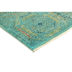 Tappeto Mamlouk Pakistan 124x189 Turchese Oro A