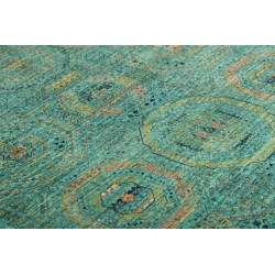 Tappeto Mamlouk Pakistan 124x189 Turchese Oro A