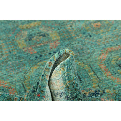 Tappeto Mamlouk Pakistan 124x189 Turchese Oro A
