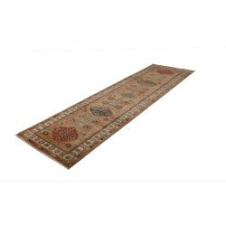 Tappeto Kazak Fine Pakistan 82x296 Marrone Terr