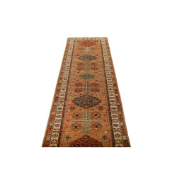 Tappeto Kazak Fine Pakistan 82x296 Marrone Terr