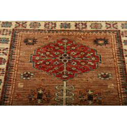 Tappeto Kazak Fine Pakistan 82x296 Marrone Terr