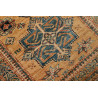 Tappeto Kazak Fine Pakistan 74x303 Ocra Blu Pet