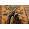 Tappeto Kazak Fine Pakistan 74x303 Ocra Blu Pet