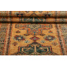 Tappeto Kazak Fine Pakistan 74x303 Ocra Blu Pet