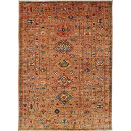 Tappeto Kazak Fine Pakistan 147x205 Terracotta