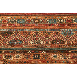 Tappeto Samarkand Pakistan 81x251 Terracotta Bl