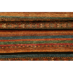 Tappeto Samarkand Pakistan 82x306 Arancio Terra
