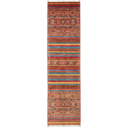 Tappeto Samarkand Pakistan 81x307 Rosso Arancio