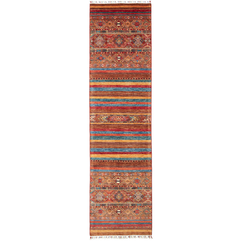Tappeto Samarkand Pakistan 81x307 Rosso Arancio