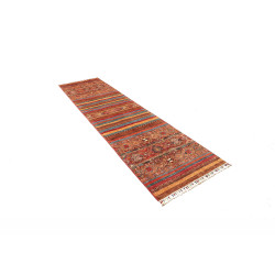 Tappeto Samarkand Pakistan 81x307 Rosso Arancio