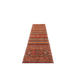 Tappeto Samarkand Pakistan 81x307 Rosso Arancio