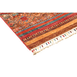 Tappeto Samarkand Pakistan 81x307 Rosso Arancio