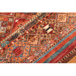 Tappeto Samarkand Pakistan 81x307 Rosso Arancio