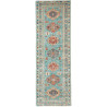 Tappeto Kazak Fine Pakistan 83x250 Turchese Bei