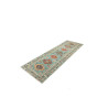 Tappeto Kazak Fine Pakistan 83x250 Turchese Bei