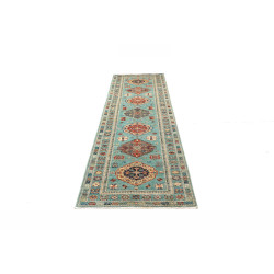Tappeto Kazak Fine Pakistan 83x250 Turchese Bei