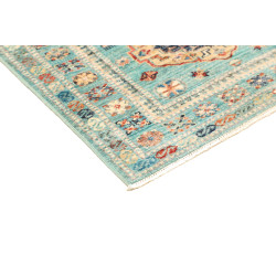 Tappeto Kazak Fine Pakistan 83x250 Turchese Bei