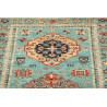 Tappeto Kazak Fine Pakistan 83x250 Turchese Bei