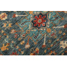 Tappeto Tribal Pakistan 80x298 Blu Petrolio Ara