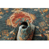 Tappeto Tribal Pakistan 80x298 Blu Petrolio Ara