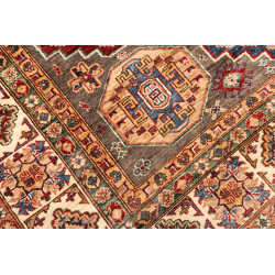 Tappeto Kazak Fine Pakistan 202x300 Grigio Marr