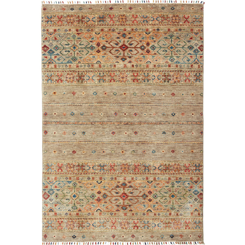 Tappeto Rubin Pakistan 125x184 Beige Ruggine Te
