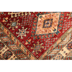 Tappeto Kazak Fine Pakistan 93x153 Rosso Crema