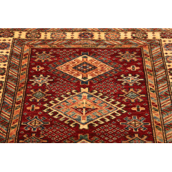Tappeto Kazak Fine Pakistan 93x153 Rosso Crema