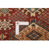 Tappeto Kazak Fine Pakistan 93x153 Rosso Crema
