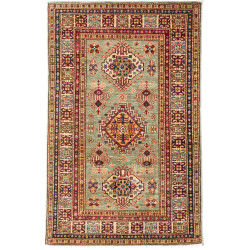 Tappeto Kazak Fine Pakistan 100x155 Verde Salvi