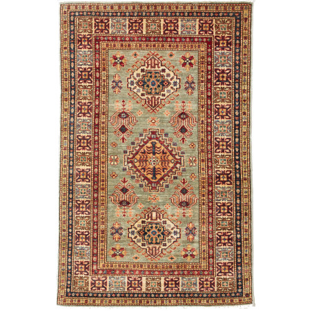 Tappeto Kazak Fine Pakistan 100x155 Verde Salvi