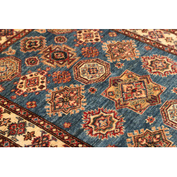 Tappeto Kazak Fine Pakistan 96x147 Blu Rosso Cr