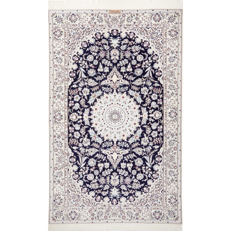 Tappeto Nain 6la Persia 120x195 Blu Notte Bianc