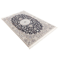 Tappeto Nain 6la Persia 120x195 Blu Notte Bianc