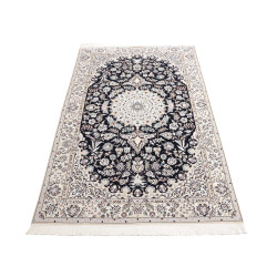 Tappeto Nain 6la Persia 120x195 Blu Notte Bianc