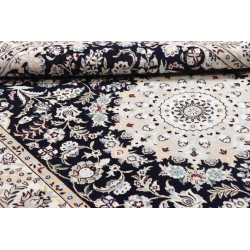 Tappeto Nain 6la Persia 120x195 Blu Notte Bianc