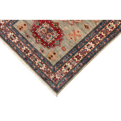 Tappeto Kazak Fine Pakistan 79x243 Verde Polver