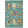 Tappeto Tribal Pakistan 126x189 Turchese Rosso