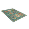 Tappeto Tribal Pakistan 126x189 Turchese Rosso