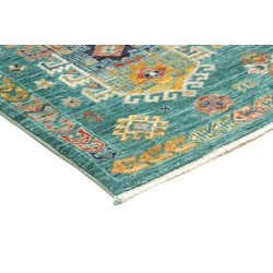 Tappeto Tribal Pakistan 126x189 Turchese Rosso
